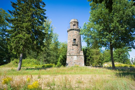 Bismarck tower - one of about 240 monuments built across the Germany to honour its first chancellor - Otto von Bismarck, Ostroda, Poland (former Osterode, East Prussia)