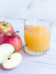 freshly squeezed juice from apples