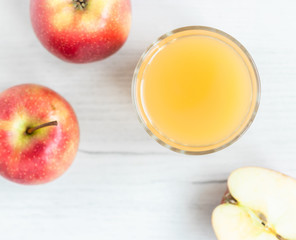 freshly squeezed juice from apples