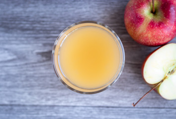 freshly squeezed juice from apples
