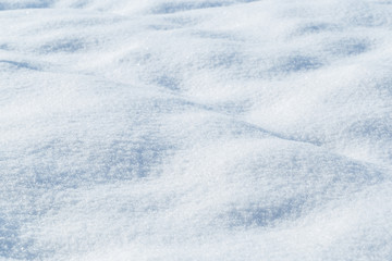 background of fresh snow texture in blue tone