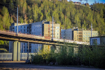 Residential buildings in the city