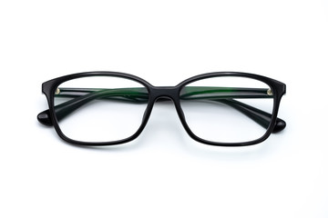 Black eye glasses spectacles with shiny black frame For reading daily life To a person with visual...