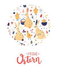 happy easter concept