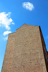 building side brick wall 