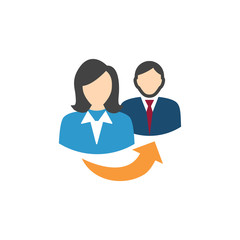 Referral Job Reference Icon  with recommendations, performance review, etc ideas