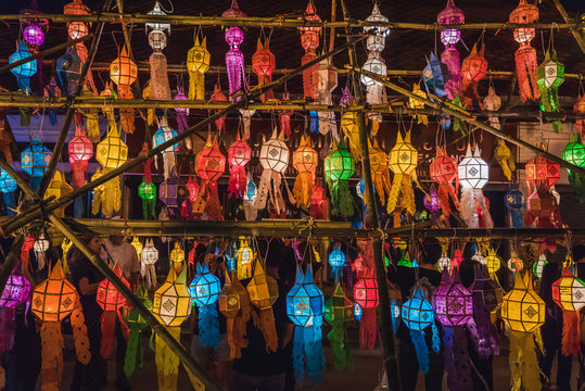 Lanterns Thailand Loh Krathong festival