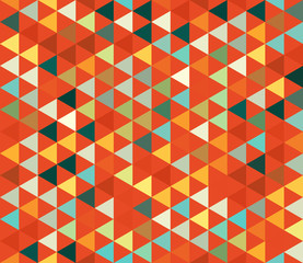 Seamless triangles pattern. Background with geometric colorful shapes.