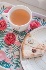 cup of tea and cookies