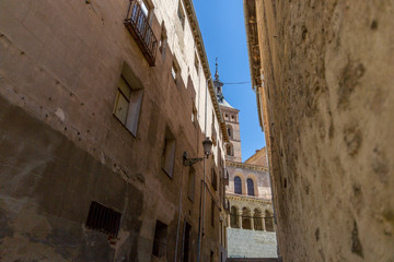 The Jewish quarter in Segovia. The Jewish quarter is a medieval neighborhood, which allows us to enter a path of encounter with the past