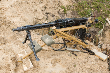 Niemiecki karabin maszynowy MG42 - obrazy, fototapety, plakaty