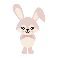 cartoon cute bunny vector