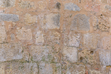 Background of large stones of a wall