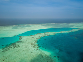Fototapeta na wymiar Aerial lagoon