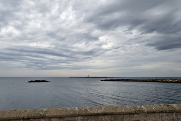 Italia Puglia Città di Gallipoli il faro sull'isola di San Andrea