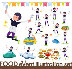 flat type man B&W sportswear_food festival