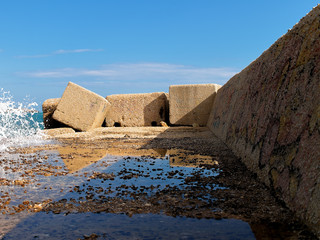 Light and shadow diagonally