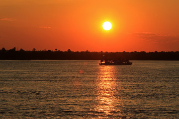 Sunset, Zambezi River, Zimbabwe