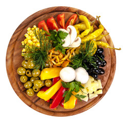 wooden board with vegetables ingredients. Concept vegetarians, homemade, food, pizza, vegan, natural food, nature