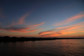 Fototapeta premium Sunset, Zambezi River, Zimbabwe