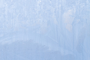 Frosty patterns on a frozen ice box in the early morning