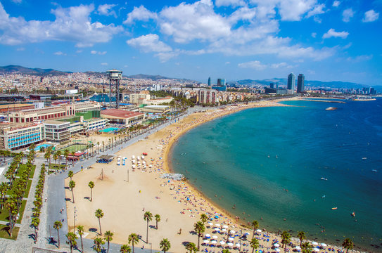 Barceloneta Beach In Barcelona