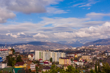 Fototapeta premium Panorama of the city of Sochi. Russia