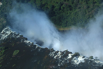 Fototapeta na wymiar Victoria Falls, Aerial view, Zimbabwe