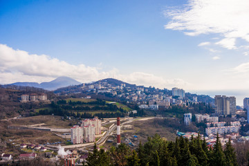 Obraz premium Panorama of the city of Sochi. Russia