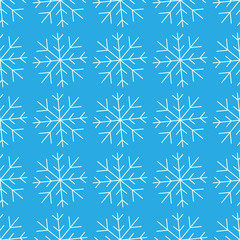 Fototapeta na wymiar Snowflakes seamless pattern