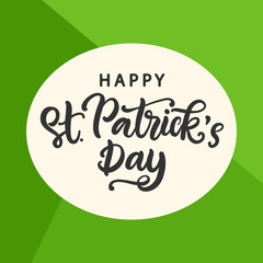 Happy Saint Patrick's Day greeting card