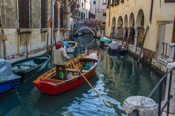 Obraz na płótnie Canvas Amazing view on the beautiful Venice, Italy.