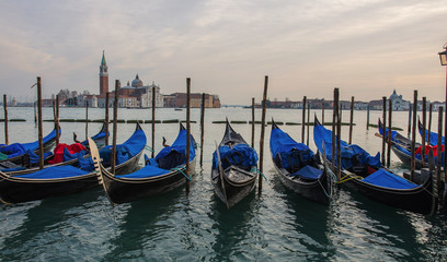 Fototapeta premium Sunset over the Gran Canal, Venice, Italy