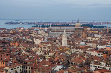 Fototapeta premium Italy beauty, San Marco Square in the rain, Venice