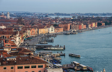 Obraz premium Italy beauty, San Marco Square in the rain, Venice