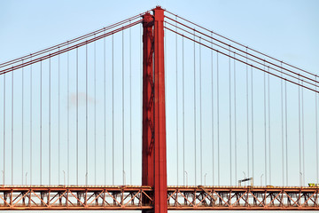 25 de Abril Bridge at daylight