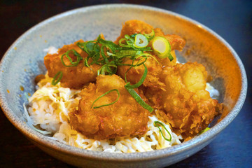  Delicious sweet and sour pork Chinese traditional food with carrot and onion cabbage Asian cuisine 