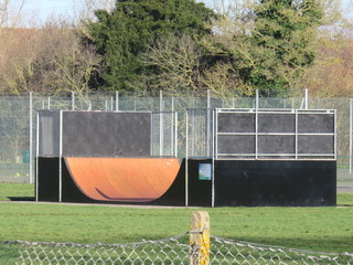 Halfpipe for skateboarding