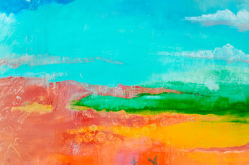 abstract spring background paint strokes