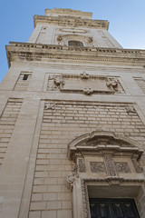 Italia Puglia Lecce particolare angolo piazza Duomo