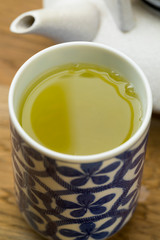 Cup of Japanese green tea