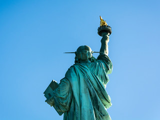 Fototapeta premium Back view of the Statue of Liberty