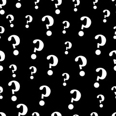 Seamless pattern with question mark
