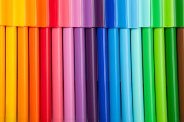 Obraz premium colorful crayons - background