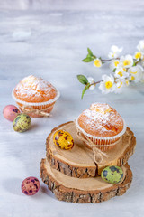 Easter cupcakes and quail eggs