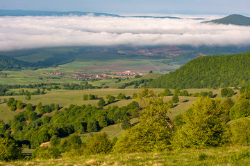 Romania  in the Carpathian mountains , landscape from Transylvania