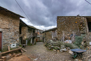 Fototapeta na wymiar Rio de Onor, a typical village in north of Portugal