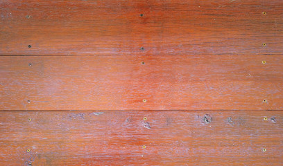Dark horizontal brown wood panels wall for any design texture background.