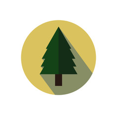 christmas tree vector  icon.