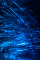 Fototapeta na wymiar Blau leuchtende Folie